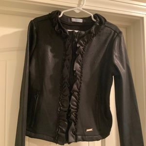 Mayoral Girls faux leather jacket